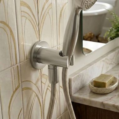 Click here to see   Phylrich Hand Shower Holder and Connector for K6530, Satin Nickel - K6007-015