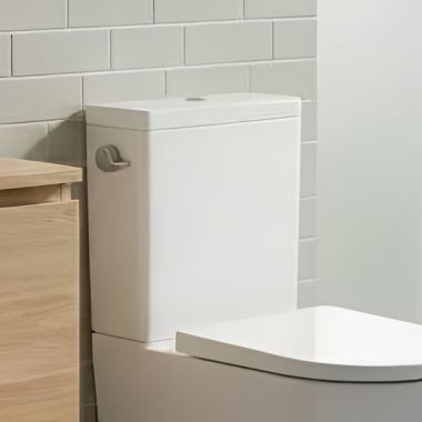 Click here to see   Duravit D-Neo 1.28 GPF Toilet Tank, Left Side Lever, White - 09442100U3 