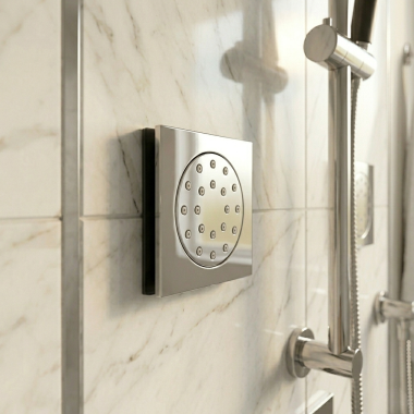Click here to see   Jorger Empire Royal Square Body Spray, Satin Nickel - 649.13.526.STN