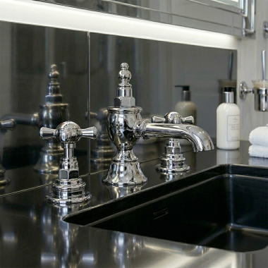 Click here to see   Jorger Serie 1909 Two-Handle Widespread Lavatory Faucet, 1.2 GPM, Chrome - 629.30.300.000