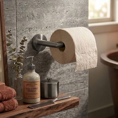 Click here to see   Phylrich Transition Single Post Toilet Paper Holder, Gun Metal - 120-74-15G
