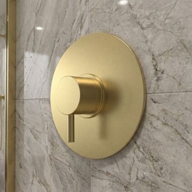 Click here to see   Phylrich Basic II Single Handle Thermostatic Valve Trim, Lever Handle, Uncoated Polished Brass - 4-183-03U