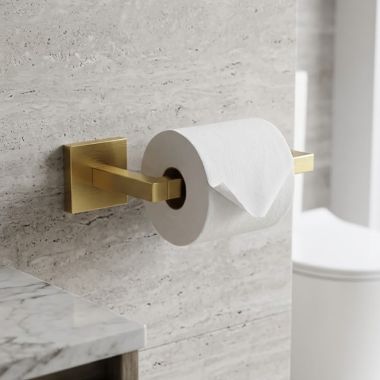 Click here to see   Newport Brass Skylar Open Roller Toilet Tissue Holder, Satin Brass - 2020-1570/04