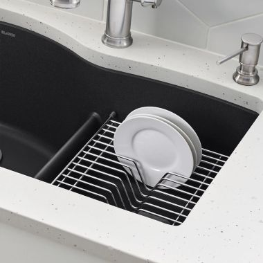 Click here to see Blanco  Blanco Diamond Floating Dish Rack For 60/40 Double Bowl And Super Single Kitchen Sinks, Stainless Steel - 406999 
