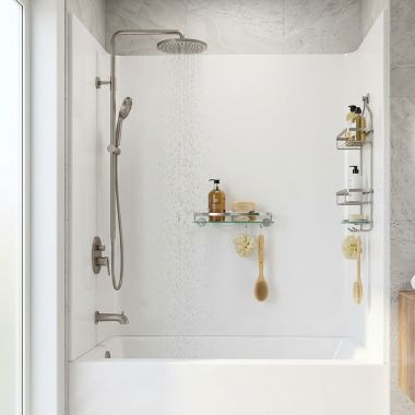 Click here to see American Standard  American Standard Passage 3-Piece Shower Wall Kit, White - 3455W.6096N