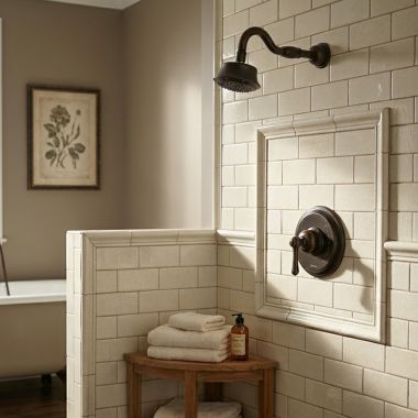 Click here to see   Danze Opulence Pressure Balance Shower Only Trim, 5 Functions, 2GPM, Tumbled Bronze - D512657BRTC