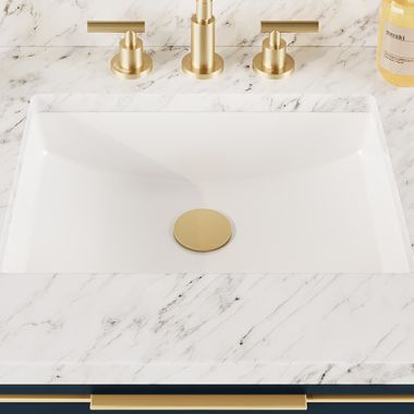 Click here to see   ICERA MUSE GRANDE 22-5/8″ x 15-3/8″ Undermount Lavatory with 3-Hole Overflow, White - L‑2420.ADA.01