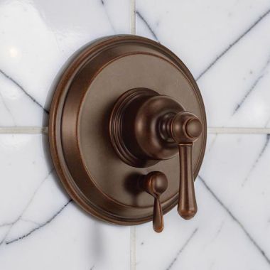 Click here to see   Danze Opulence Valve-Only Trim Kit With Diverter, Treysta Pressure Balance Trim, Tumbled Bronze - D500457BRT 