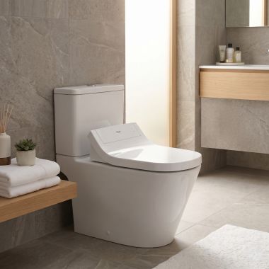 Click here to see   DURAVIT SensoWash Classic Elongated Bidet Toilet Seat with Soft Close, White - 613200011041300