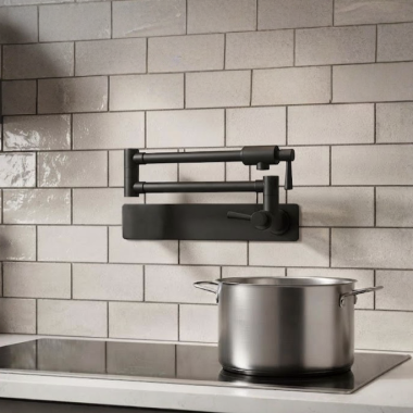 Click here to see   Rohl Lux Modern Pot Filler, 1.8 GPM, Matte Black - QL66L-MB-2 