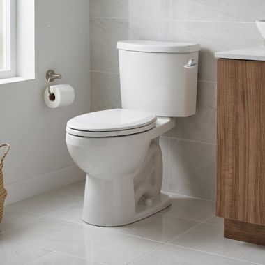 Click here to see   DURAVIT No.1 PRO Series 1.28 GPF Two Piece Elongated Toilet with Seat, Right Hand Lever, White - D4061800