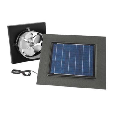 Click here to see Broan 345GOWW Broan 345GOWW Gable-Mount Solar-Powered Attic Ventilator