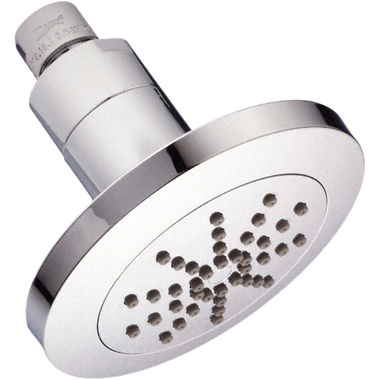 Click here to see Gerber D460158 Danze Mono Chic 4-1/2in Single-Function Shower Head with Pressure Manifold and Air Injection Technology, Round, 2.5 GPM, Chrome - D460158