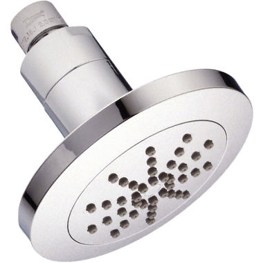 Click here to see Gerber D460057 Danze Mono Chic Single-Function Round Shower Head with 40 Easy Clean Jets, Pressure Manifold and Air Injection Technology, 1.75 GPM, Chrome - D460057