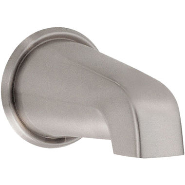 Click here to see Danze D606125BN Danze 5-1/2in Brushed Nickel Non-Diverter Tub Spout, Fits 1/2
