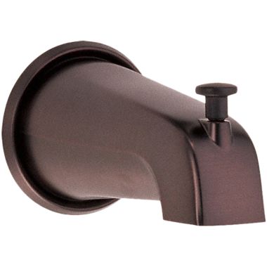 Click here to see Danze D606225RB Gerber Wall-Mount Oil Rubbed Bronze Tub Spout with Diverter,  5-1/2in, Fits 1/2in Copper or IPS Stub Out Nipple , All-Metal Construction - D606225RB