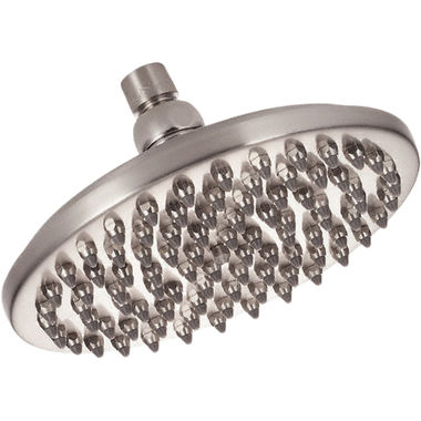 Click here to see Gerber D451289BN Danze Sunflower 8in Single-Function Solid Brass Shower Head with 90 Jets, 2.5 GPM, Brushed Nickel - D451289BN