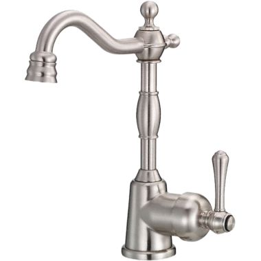 Click here to see Danze D151557SS Danze Opulence Single Handle Bar/Prep Faucet, Side Mount Lever, Stainless Steel - D151557SS