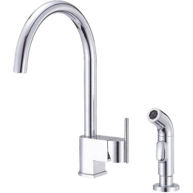 Click here to see Danze D401542 Danze Como Single Handle Kitchen Faucet w/ Side Spray, Chrome - D401542