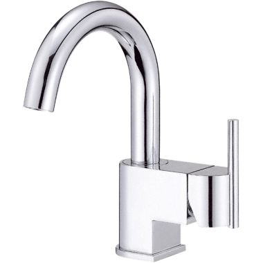 Click here to see Danze D221542 Danze Como Single-Hole Bathroom Faucet with Metal Touch-Down Drain, Single-Handle, 1.5 GPM, Lever Handle, ADA, WaterSense, Chrome - D221542