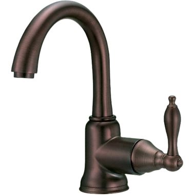 Click here to see Danze D221540RB Danze Fairmont Single-Hole Bathroom Faucet with Metal Touch-Down Drain, Single-Handle, 1.5 GPM, Lever Handle, ADA, WaterSense, Oil-Rubbed Bronze - D221540RB