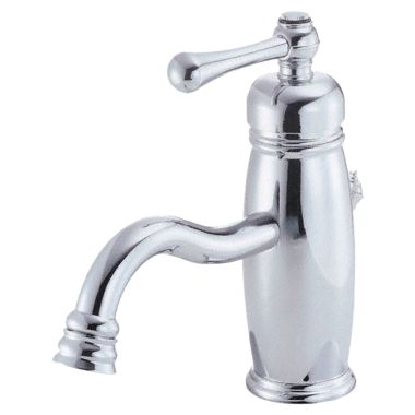 Click here to see Danze D225557 Danze Opulence Single-Hole Bathroom Faucet with Metal Touch-Down Drain, Single-Handle, 1.5 GPM, Lever Handle, ADA, WaterSense, Chrome - D225557