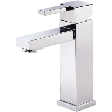 Click here to see Danze D225533 Danze Reef Single-Hole Bathroom Faucet with 50/50 Touch-Down Drain, Single-Handle, 1.5 GPM, Top Lever Handle, ADA, WaterSense, Chrome - D225533