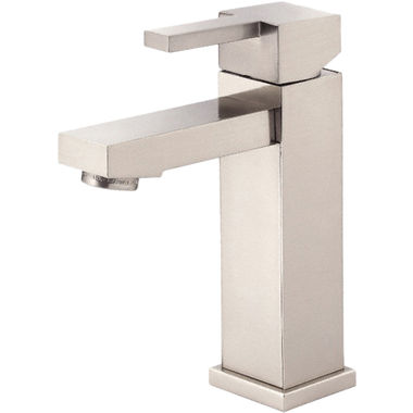 Click here to see Danze D225533BN Danze Reef Single-Hole Bathroom Faucet with 50/50 Touch-Down Drain, Single-Handle, 1.5 GPM, Top Lever Handle, ADA, WaterSense, Brushed Nickel - D225533BN