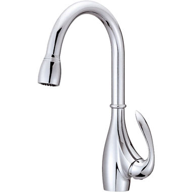 Click here to see Danze D454746 Danze Bellefleur Single Handle Pull-Down Kitchen Faucet, Chrome - D454746