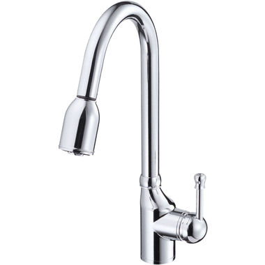Click here to see Danze D457015 Danze Melrose Single Handle Pull-Down Kitchen Faucet, Chrome - D457015