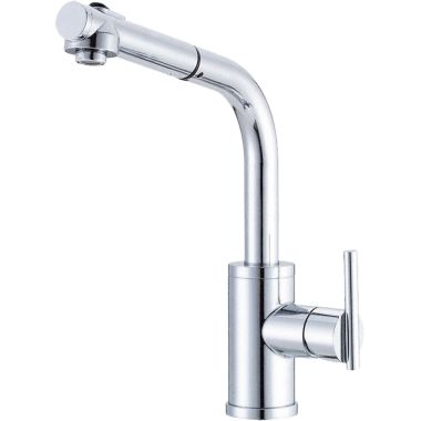 Click here to see Danze D404558 Danze Parma Single Handle Pull-Out Kitchen Faucet, Chrome - D404558