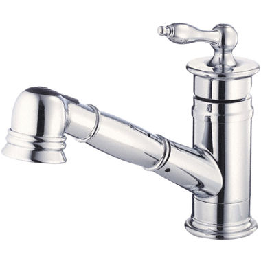 Click here to see Danze D455010 Danze Prince Single Handle Pull-Out Kitchen, Chrome - D455010