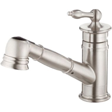Click here to see Danze D455010SS Danze Prince Single Handle Pull-Out Kitchen, Stainless Steel - D455010SS