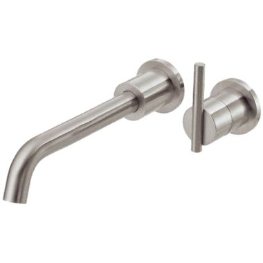 Click here to see Danze D216058BNT Danze D216058BNT Parma Single Handle Wall Mount Lavatory Faucet, 1.2 GPM - Brushed Nickel
