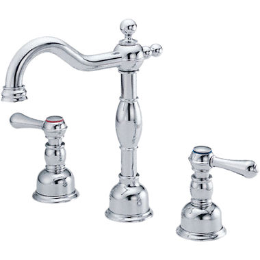 Click here to see Gerber D306957T Gerber Opulence Roman Tub Faucet Trim, Deck-Mount Installation, Lever Handles, 6-15/16in Spout Reach, Polished Chrome, Three-Hole Installation - D306957T