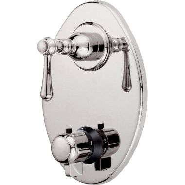 Click here to see Danze D560157PNVT Danze D560157PNVT Opulence Two Handle Thermostatic Shower Valve Trim - Polished Nickel