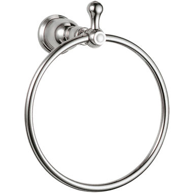 Click here to see Danze D442111PNV Danze Round Wall Mounted Towel Ring, Polished Nickel - D442111PNV