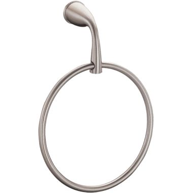 Click here to see Gerber D441112BN Danze Round Wall Mounted Towel Ring, Brushed Nickel - D441112BN