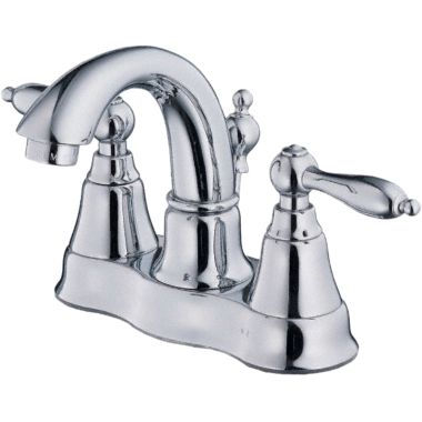 Click here to see Danze D301040 Danze Fairmont Centerset Bathroom Faucet with Metal Touch-Down Drain, Two-Handle, 1.5 GPM, Lever Handle, ADA, WaterSense, Chrome - D301040