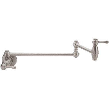 Click here to see Gerber D205057SS Danze Opulence Wall-Mount Pot Filler Faucet, Stainless Steel - D205057SS