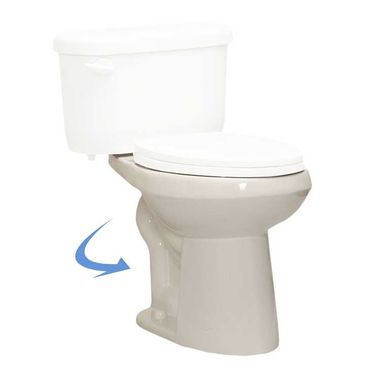 Click here to see Western Pottery 472PF Western Pottery B472PF-W White Wrangler Power Flush Elongated Toilet Bowl 