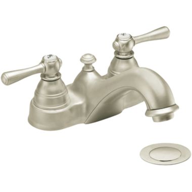 Click here to see Moen 6101BN Moen 6101bn Kingsley Two Handle Lavatory Faucet Brushed Nickel