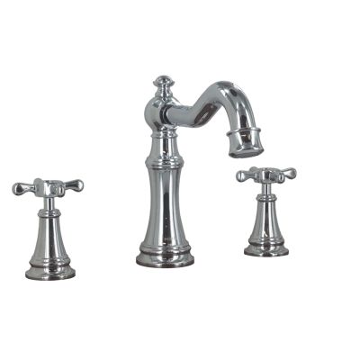 Click here to see Moen TS22101 Moen Weymouth Two-Handle Roman Tub Faucet Trim, Cross Handles, ADA, M-PACT, Chrome - TS22101