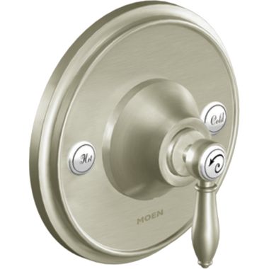 Click here to see Moen TS3210BN Moen Weymouth Posi-Temp Single-Handle Valve Trim, Lever Handle, Brushed Nickel - TS3210BN