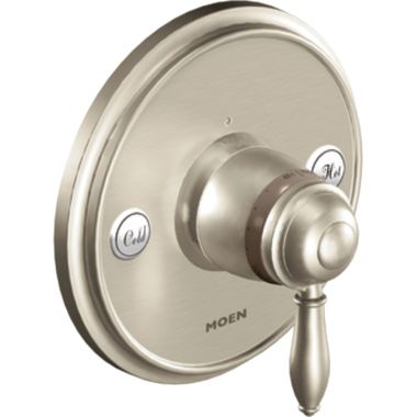Click here to see Moen TS32110BN Moen Weymouth ExactTemp Single-Handle Valve Trim, Lever Handle, Brushed Nickel - TS32110BN