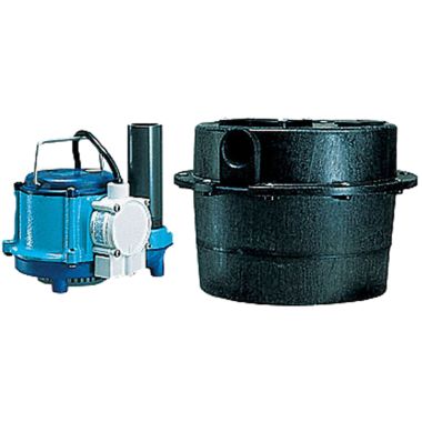 Click here to see Little Giant 506066 Little Giant Pre-assembled Basin Kit Water Removal System, 1/3 hp, 230 Volts, 46 gpm, 9 ft. Cord Length - WRSC-6 506066