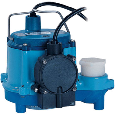Click here to see Little Giant 506267 Little Giant 6-CIA-RS Wastewater Sump Pump, 1/3 HP, 46 GPM, 115V, Single-Phase, Submersible, Piggyback Diaphragm, 10' Cord - 506267