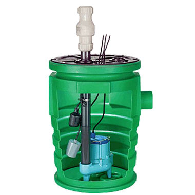 Click here to see Little Giant 511074 Little Giant 511074 Pit Plus Sump Pum Kit Pre-Assembled 1/2Hp 110Gpm 15'Cord 115V 45Gal Bas