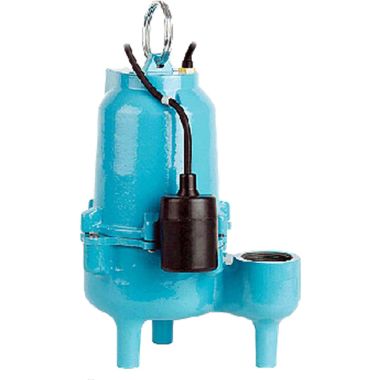 Click here to see Little Giant 511543 Little Giant ES60 Series Wastewater Pump, 6/10 HP, 115 V, 20' Cord, Wide-Angle Float Switch, Cast Iron - ES60W1-20 (511543)
