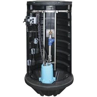 Click here to see Little Giant 520822 Little Giant Package System, 24” x 60” Polyethylene Basin, 208 Volts, Pre-set Control Float Switches - GP-SMPX-K 520822